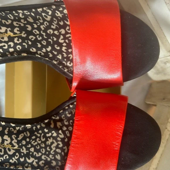 Jessica Simpson Red and Blue Heels - Picture 2 of 10